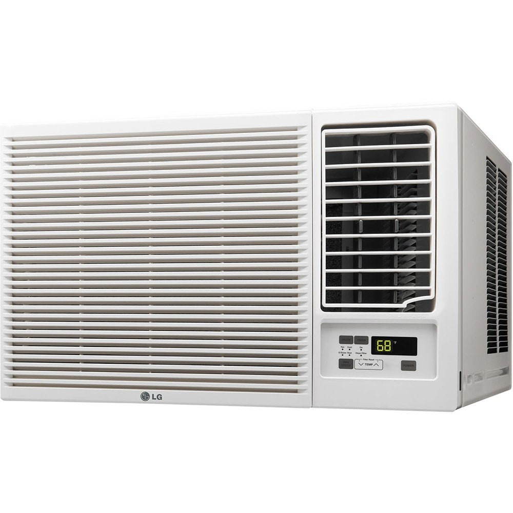 LG 18,000 BTU Heat and Cool Window Air Conditioner with WiFi Controls, Smart Temperature Control for Rooms up to 1,000 Sq. Ft., White
