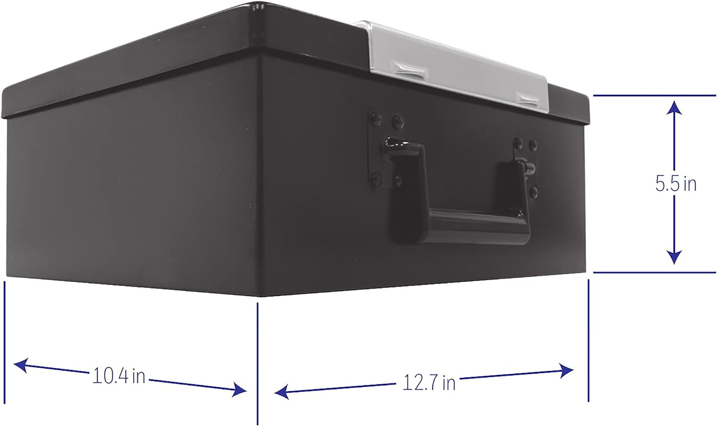 Honeywell Safes & Door Locks - Hideable Small Safe Box - Fire Resistant Document Safety Box for Home - Steel Security Digital Code Lock for Personal Items, Jewelry, Money Safe - 0.26-CU - Black - 6108