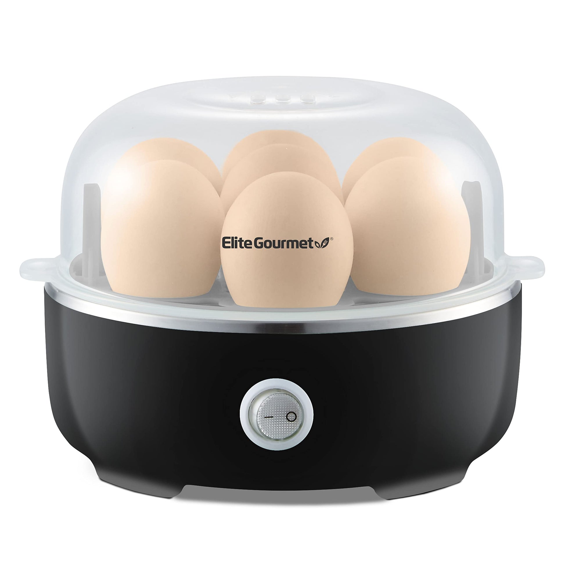 Elite Gourmet EGC115M Easy Egg Cooker Electric 7-Egg Capacity, Soft, Medium, Hard-Boiled Egg Cooker with Auto Shut-Off, Measuring Cup Included, BPA Free, Retro Mint
