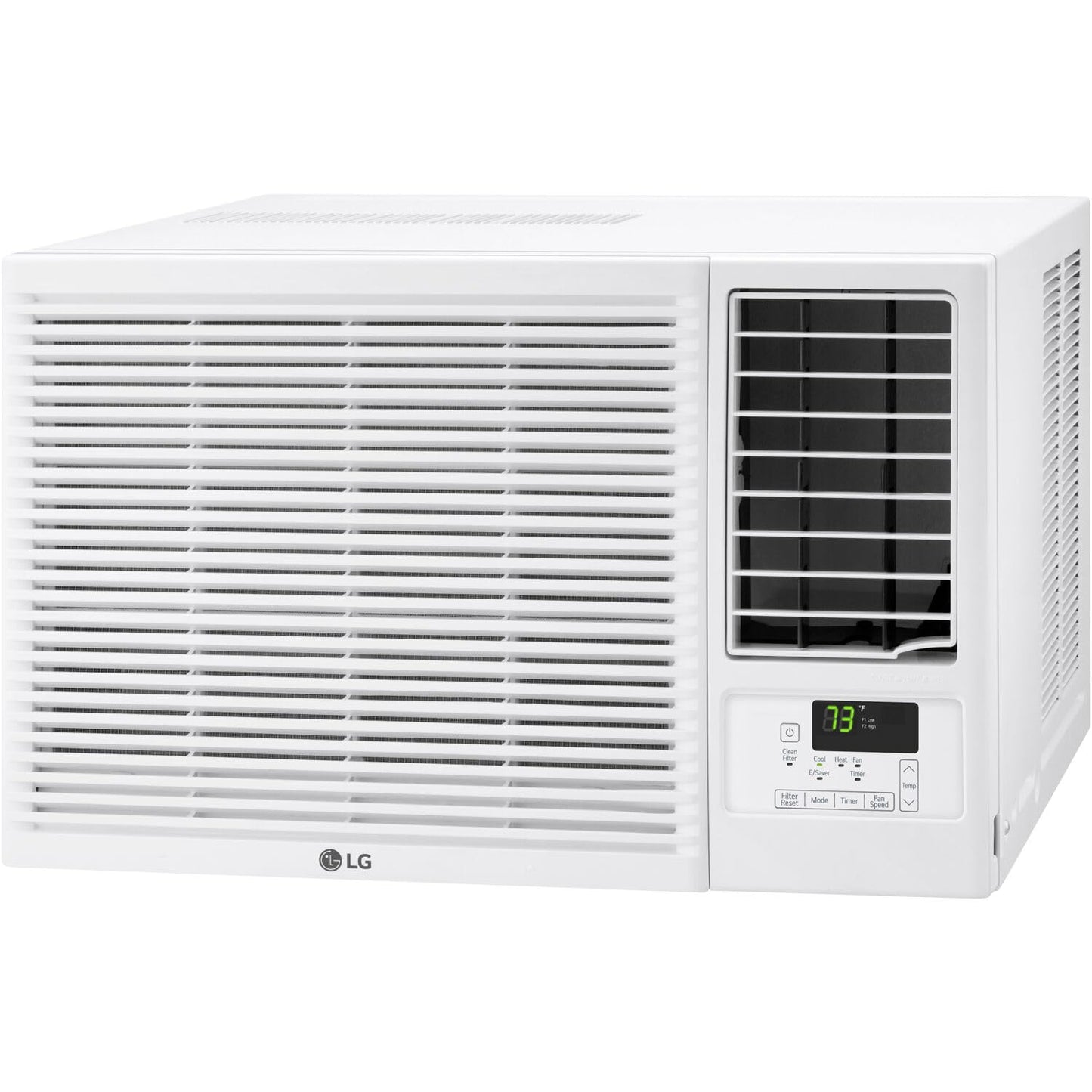 LG 18,000 BTU Heat and Cool Window Air Conditioner with WiFi Controls, Smart Temperature Control for Rooms up to 1,000 Sq. Ft., White