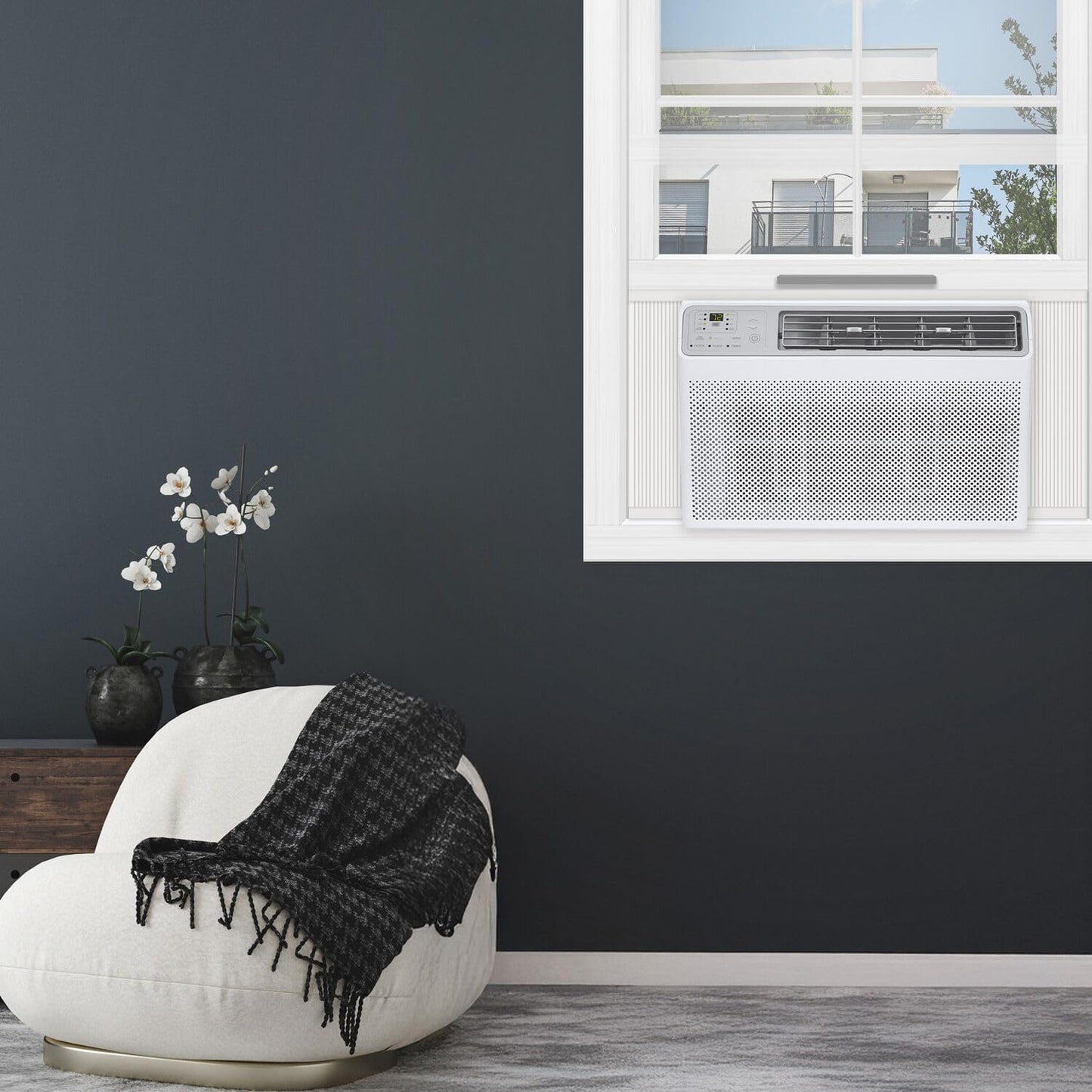 TCL H14W35W 14,000 BTU Smart Window Air Conditioner, AC Unit, Fan & Dehumidifier, 700 Sq. Ft, Remote Control, Compatible with Alexa/Google Assistant, White