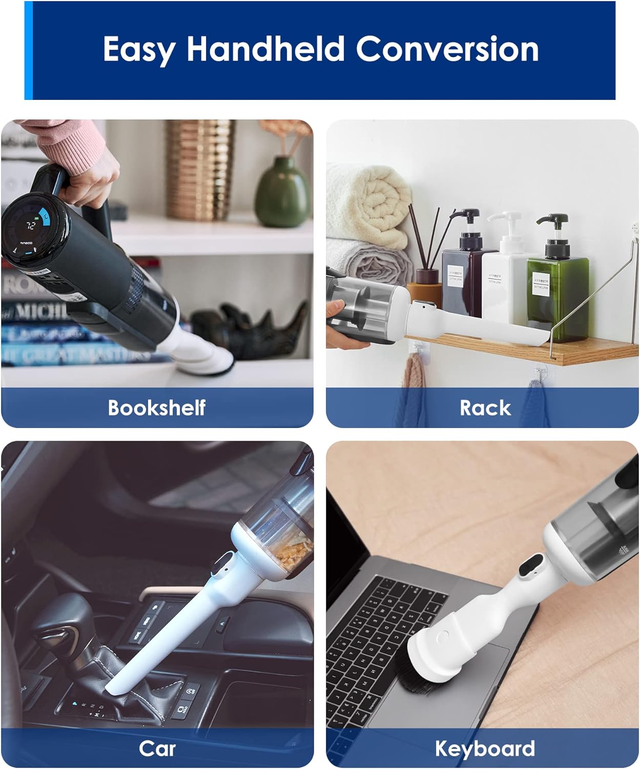 Tineco Smart Wet Dry Vacuum Cleaners, Floor Cleaner Mop 2-in-1 Cordless Vacuum for Multi-Surface, Lightweight and Handheld, Floor ONE S5 Combo