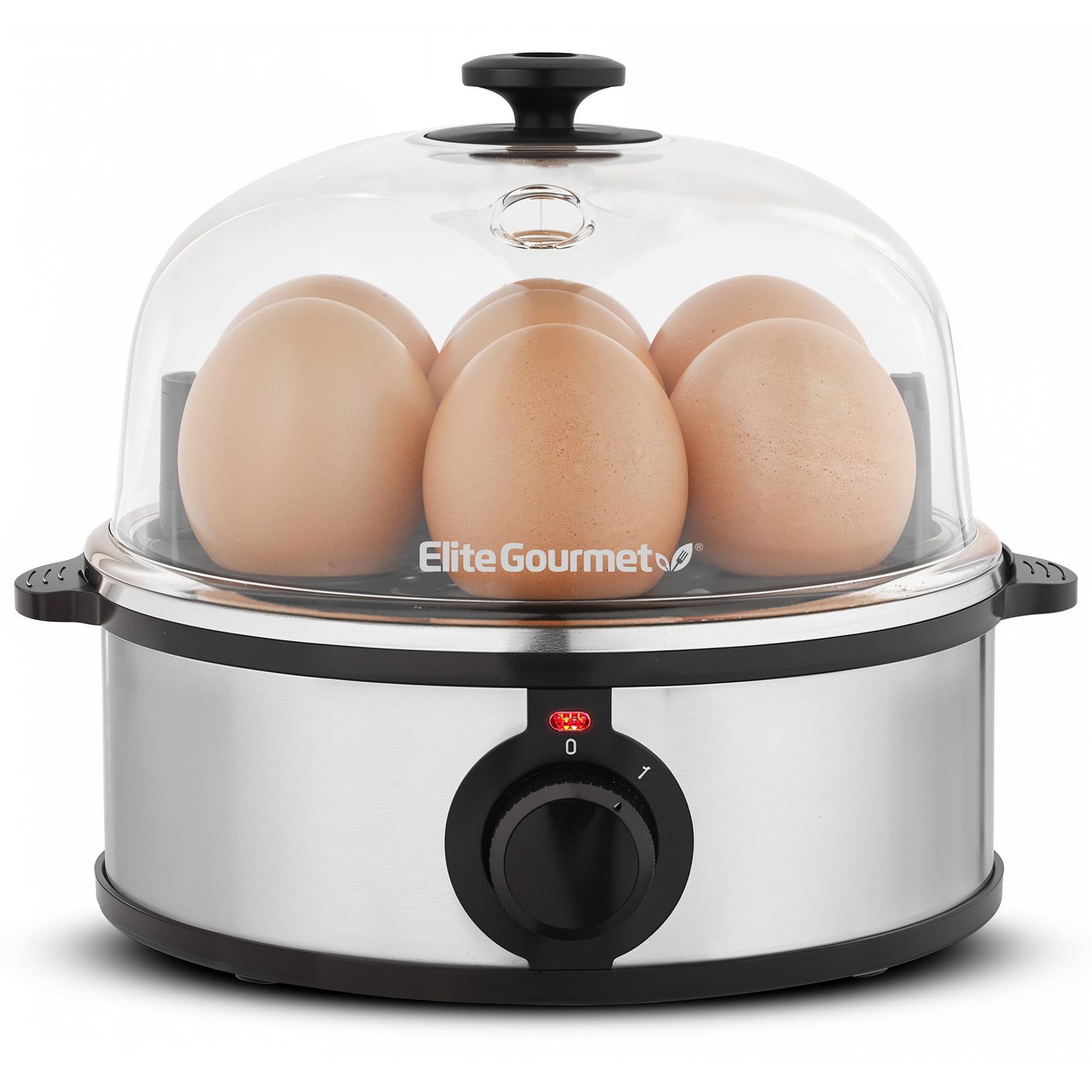 Elite Gourmet EGC115M Easy Egg Cooker Electric 7-Egg Capacity, Soft, Medium, Hard-Boiled Egg Cooker with Auto Shut-Off, Measuring Cup Included, BPA Free, Retro Mint