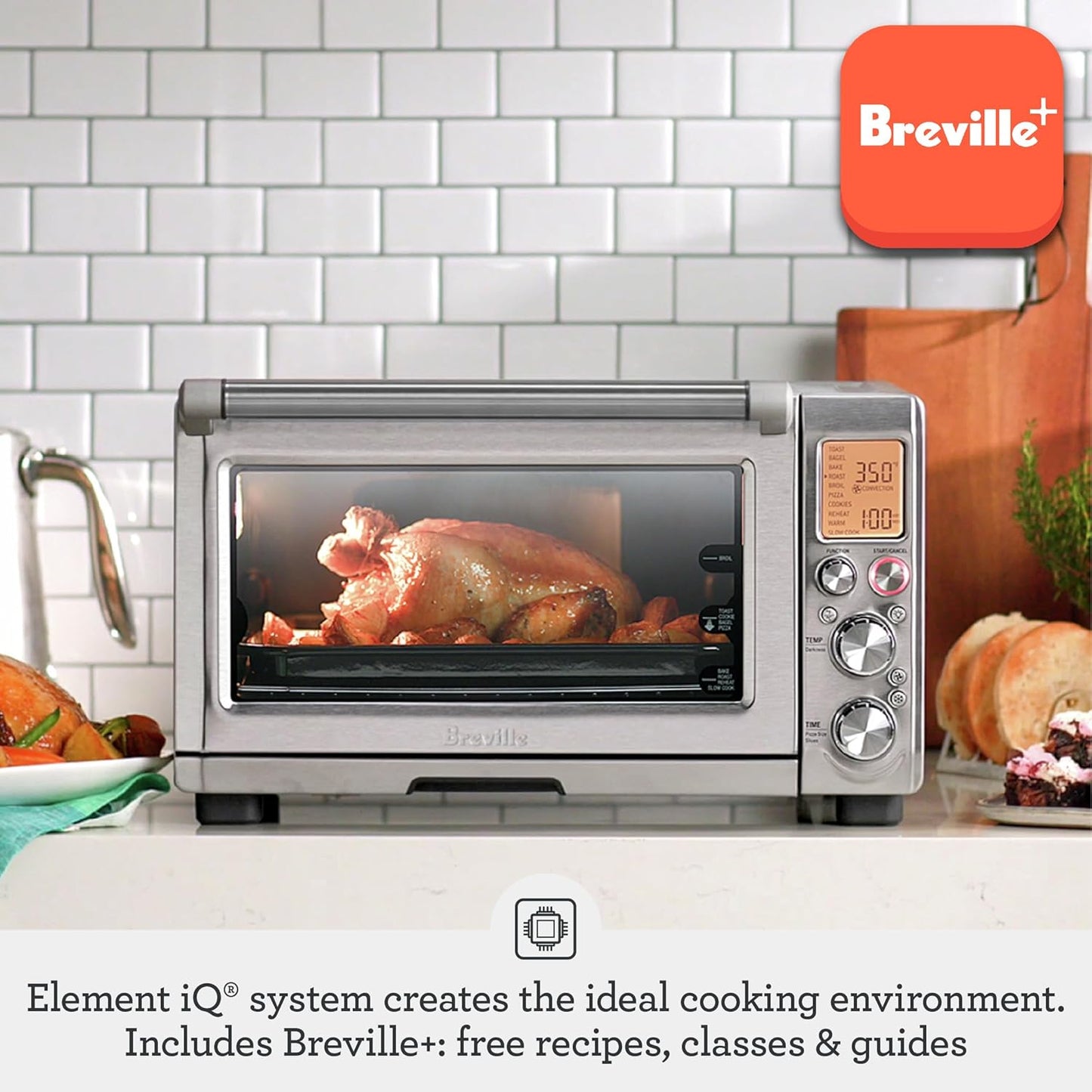Breville BOV845BSS Smart Oven Pro Countertop Oven, Brushed Stainless Steel