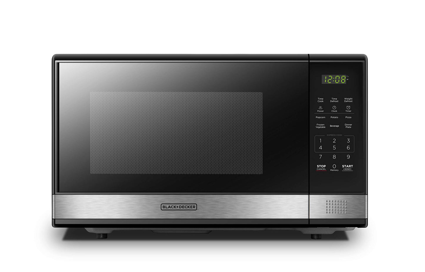 BLACK+DECKER Over the Range Microwave Oven with Air Fryer, Convection, and Bake Modes, 1.5 cu.ft., Stainless Steel, 900 Watts, EC942K6CE-SS