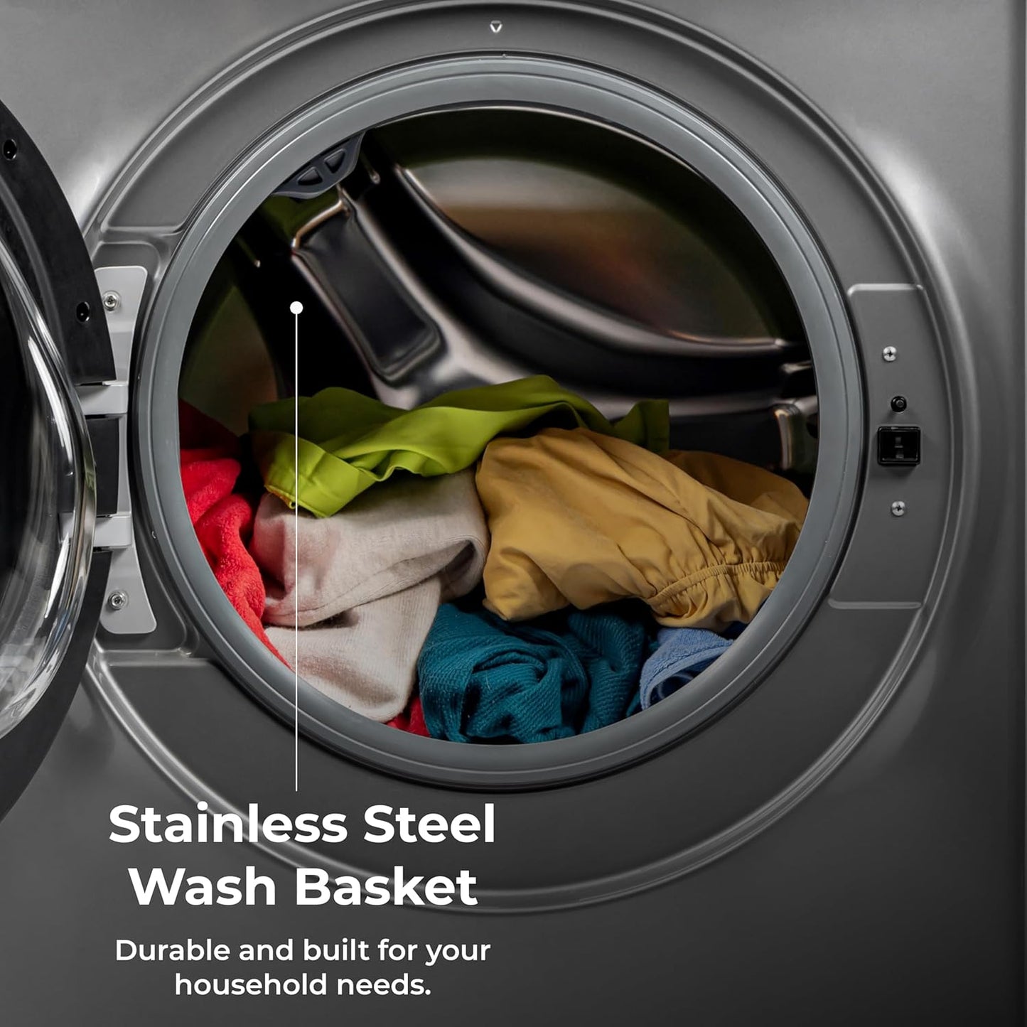 Kenmore 4.5 cu. ft. Front Load Washer with Stain Removing Steam Treatment - Reduce Laundry Time with Accela Wash - LED - ENERGY STAR Certified - Metallic Silver