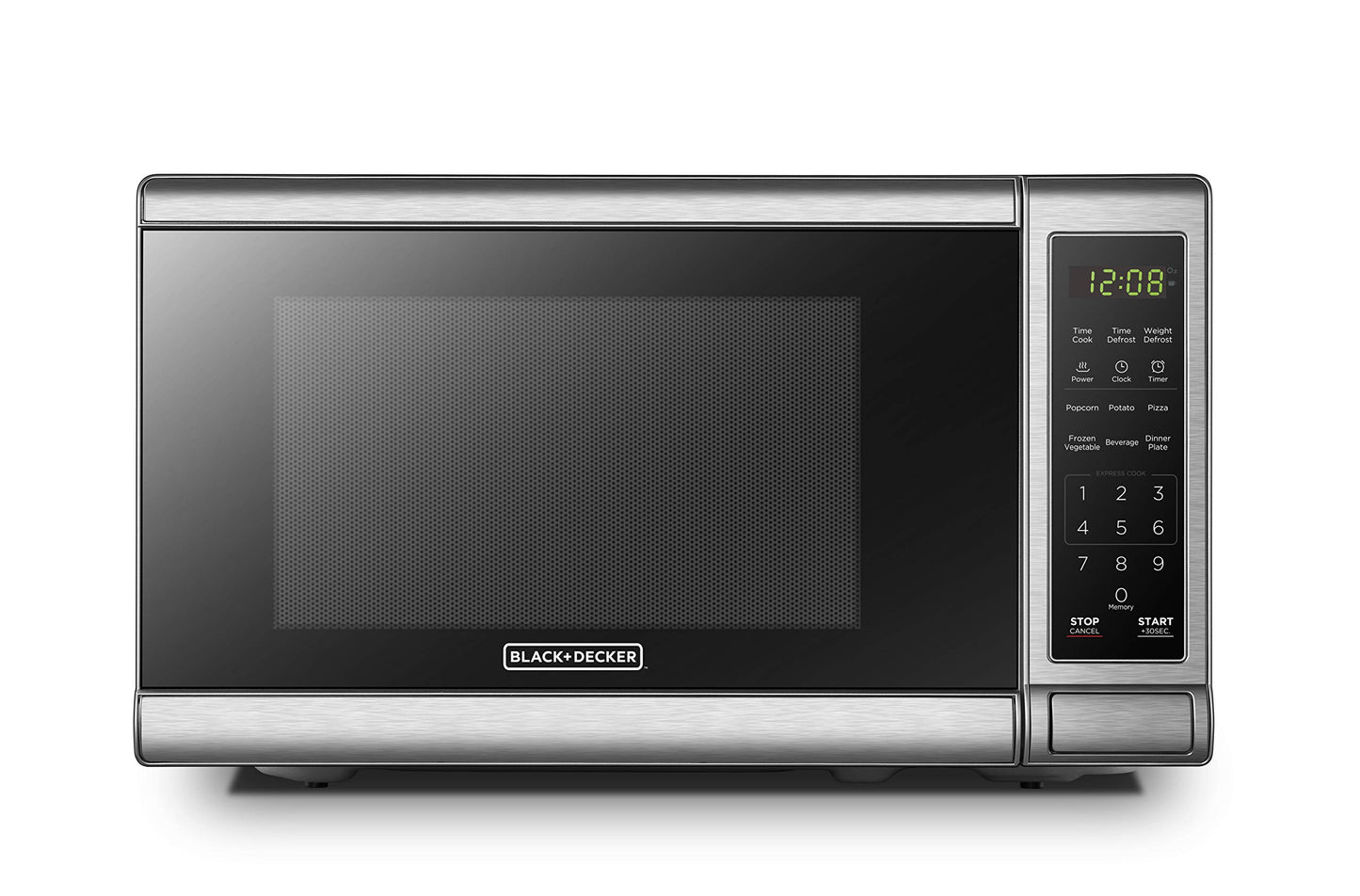 BLACK+DECKER Over the Range Microwave Oven with Air Fryer, Convection, and Bake Modes, 1.5 cu.ft., Stainless Steel, 900 Watts, EC942K6CE-SS