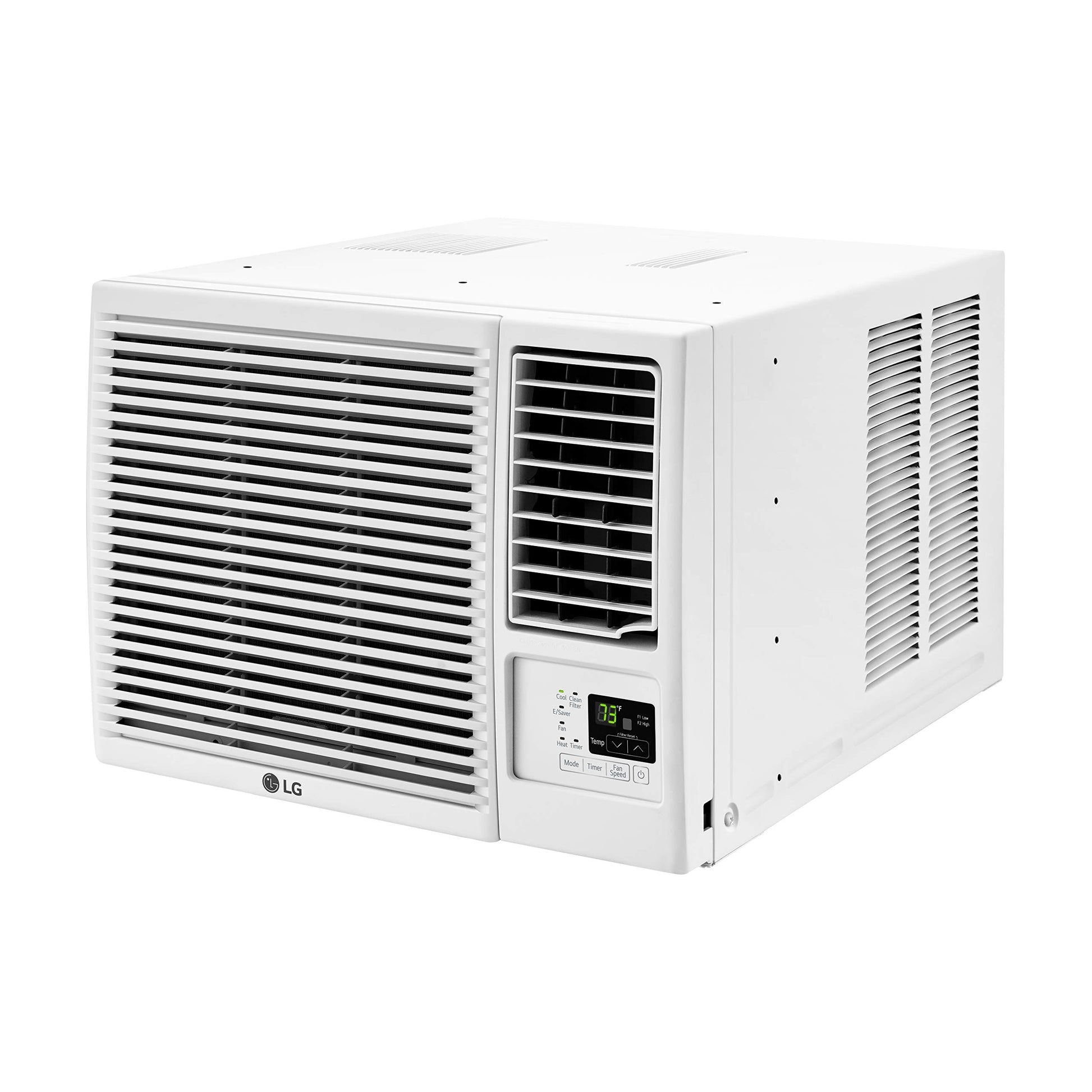 LG 18,000 BTU Heat and Cool Window Air Conditioner with WiFi Controls, Smart Temperature Control for Rooms up to 1,000 Sq. Ft., White
