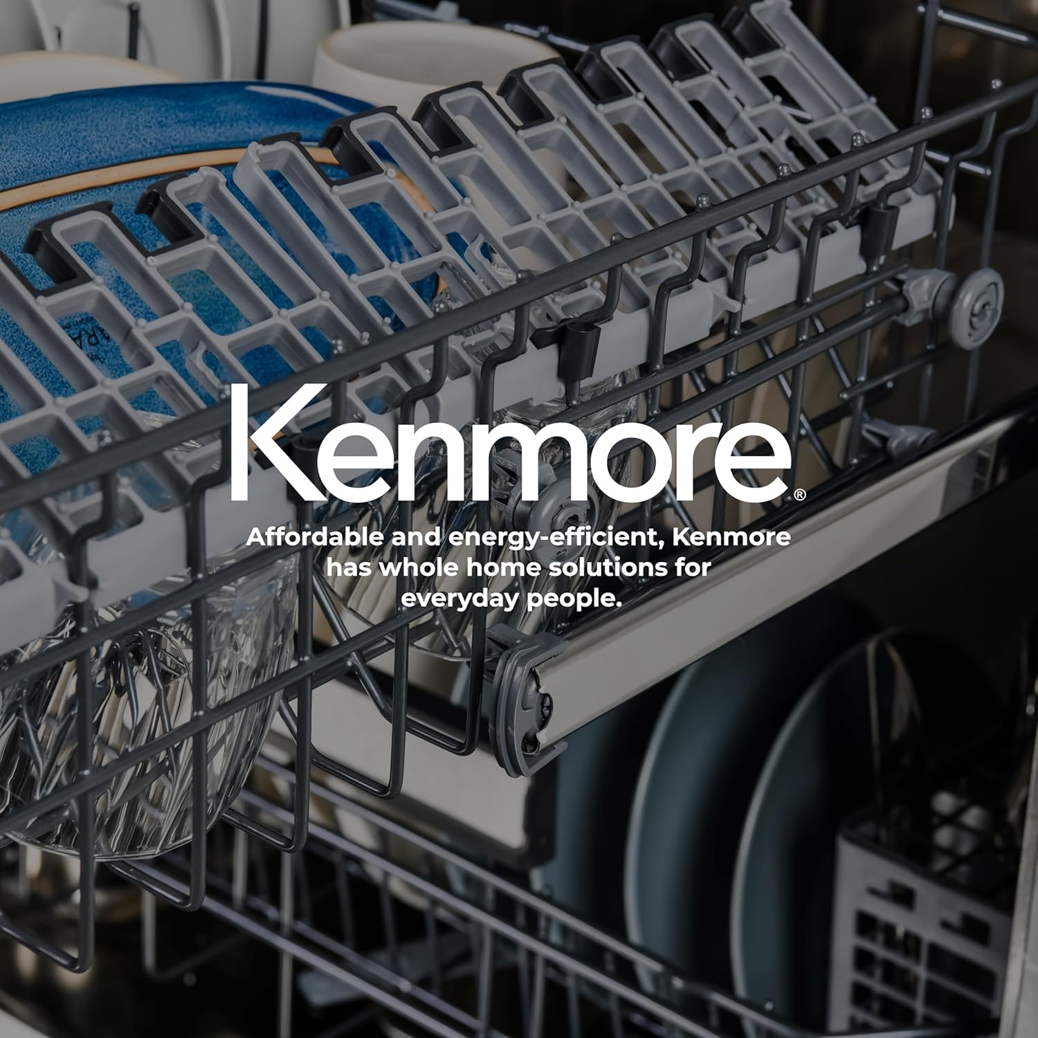 Kenmore Elite 24" Built-in Stainless Steel Tub Dishwasher TurboDry, QuietWash, SmartWash & TurboFlex Third Rack-15 Place Settings-42 DBA, Energy Star Certified, Fingerprint Resistant