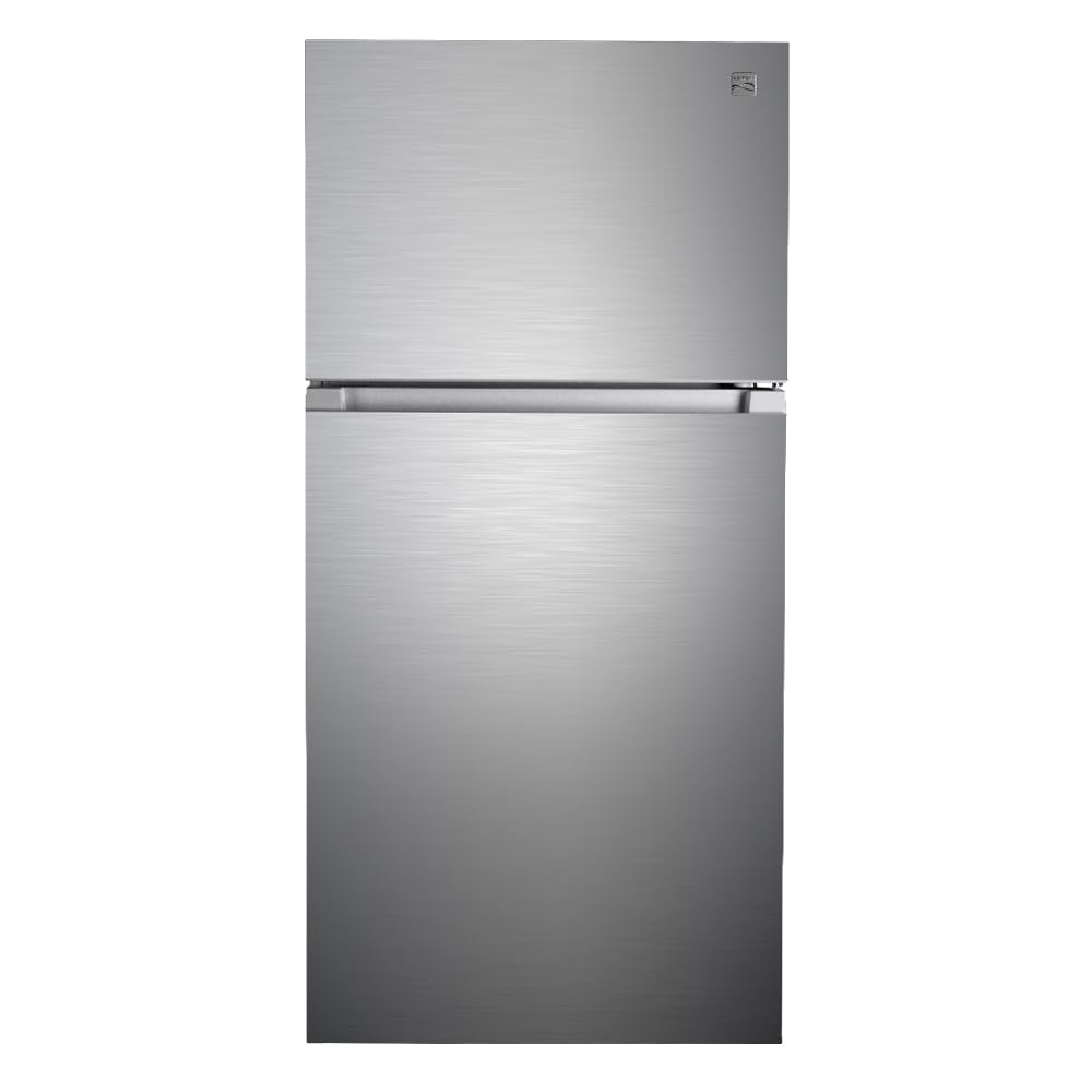 Kenmore 30 in. 18.2 cu. ft. Capacity Refrigerator/Freezer Adjustable Glass Shelving, Humidity Control Crispers, Gallon Door Bins, White