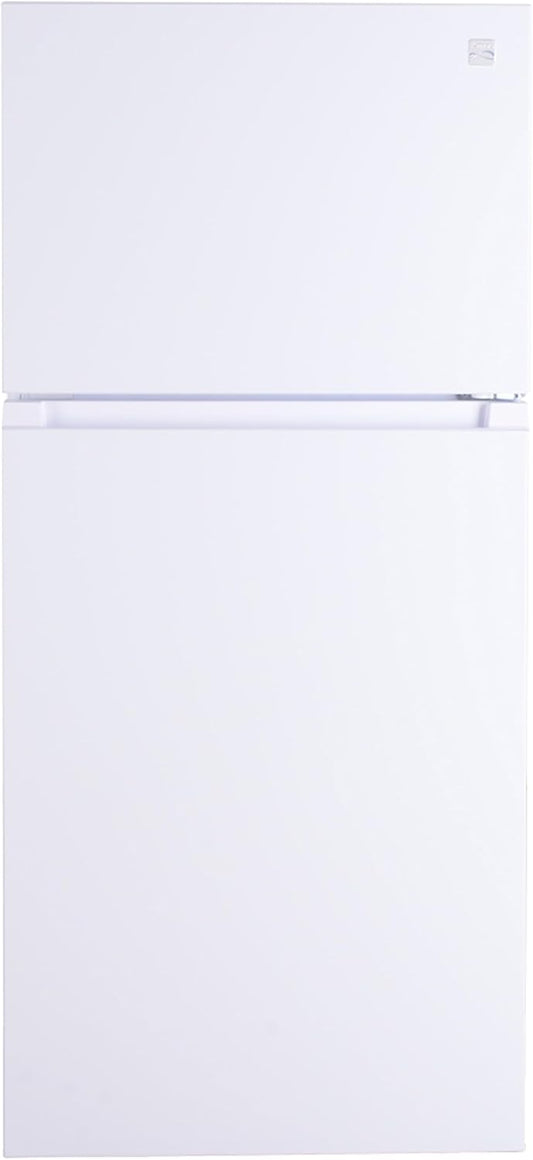 Kenmore 30 in. 18.2 cu. ft. Capacity Refrigerator/Freezer Adjustable Glass Shelving, Humidity Control Crispers, Gallon Door Bins, White