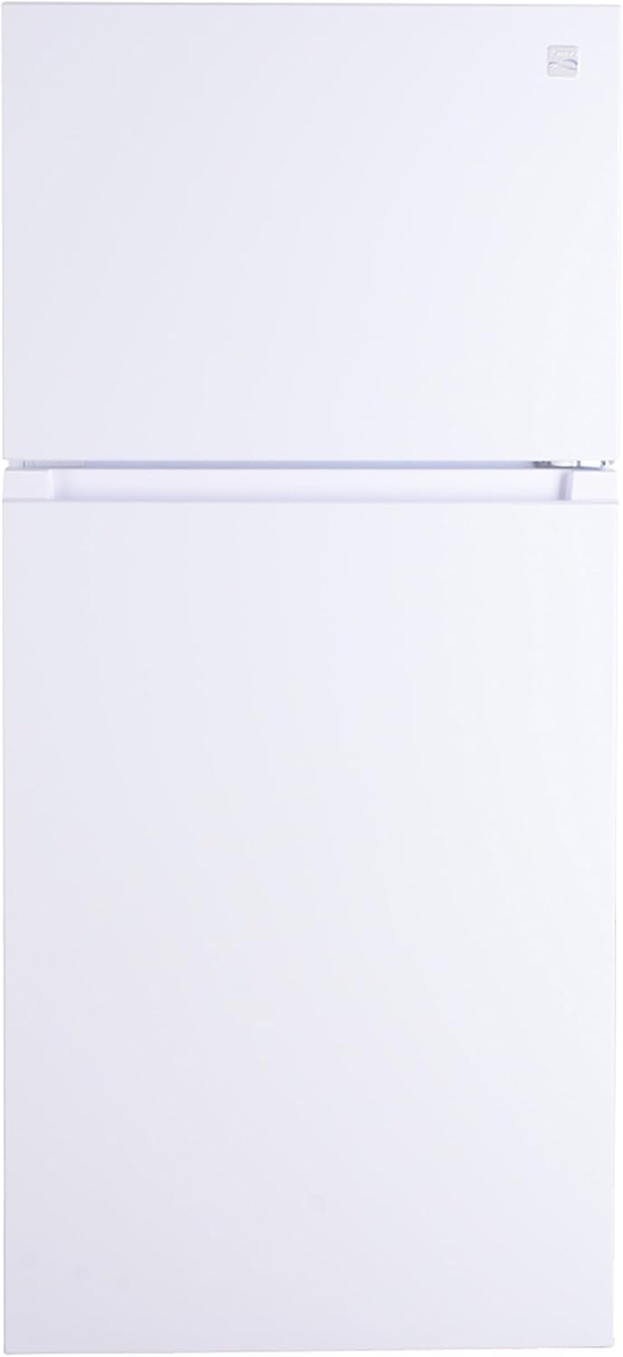 Kenmore 30 in. 18.2 cu. ft. Capacity Refrigerator/Freezer Adjustable Glass Shelving, Humidity Control Crispers, Gallon Door Bins, White