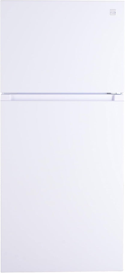 Kenmore 30 in. 18.2 cu. ft. Capacity Refrigerator/Freezer Adjustable Glass Shelving, Humidity Control Crispers, Gallon Door Bins, White