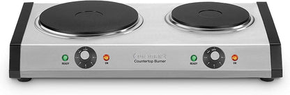 Cuisinart CB-60P1 Countertop Double Burner, Stainless Steel/Black