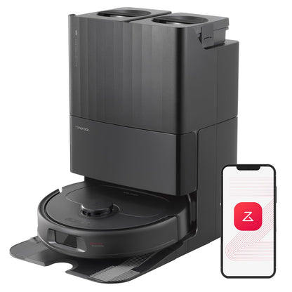 roborock Qrevo Series Robot Vacuum and Mop, 8000Pa Suction, Upgraded from Qrevo S, Anti-Tangle Brush, Smart Obstacle Avoidance, Auto Mop Washing, All-in-One Dock, 200RPM Spinning Mops, White(QV 35A)