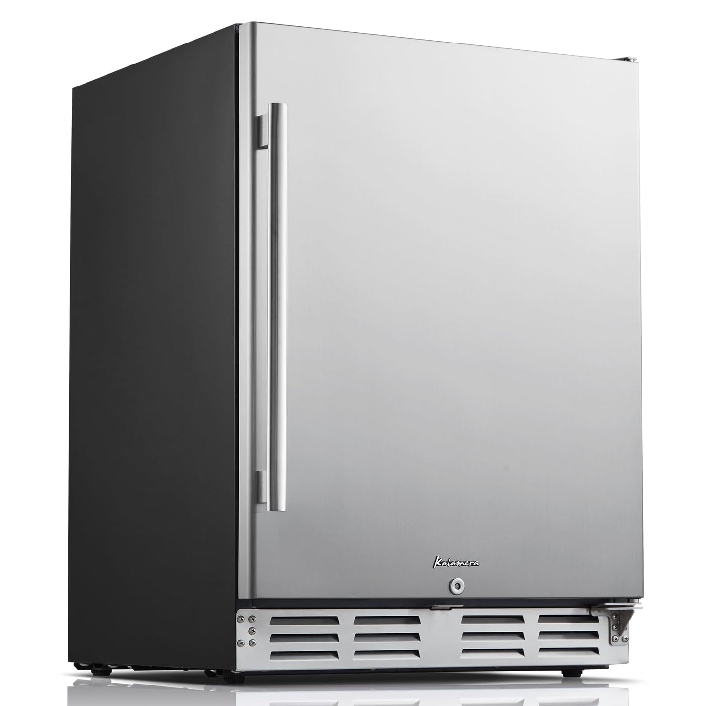 Kalamera 24 inch Beverage Refrigerator - 154 Cans Capacity Beverage Cooler- Fit Perfectly into 24" Space Built in Counter or Freestanding - for Soda, Water, Beer or Wine - For Kitchen, Bar or Office