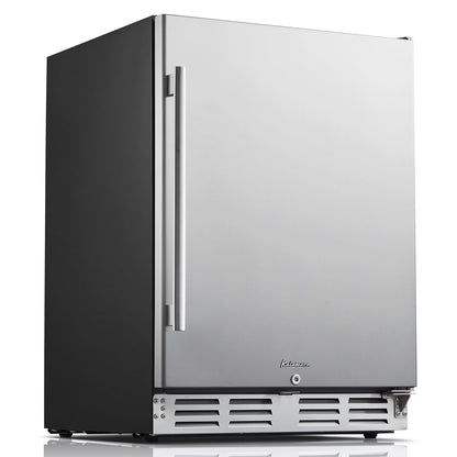 Kalamera 24 inch Beverage Refrigerator - 154 Cans Capacity Beverage Cooler- Fit Perfectly into 24" Space Built in Counter or Freestanding - for Soda, Water, Beer or Wine - For Kitchen, Bar or Office