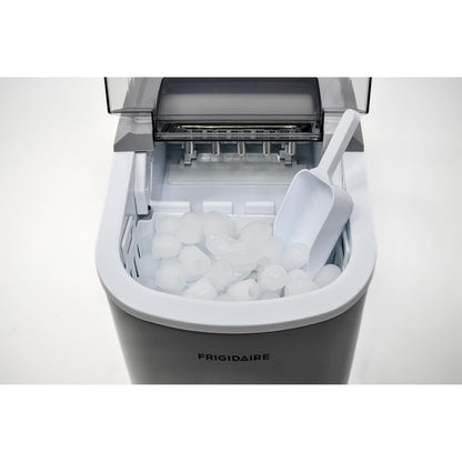FRIGIDAIRE EFIC189-Silver Compact Ice Maker, 26 lb per Day, Silver