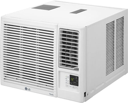 LG 18,000 BTU Heat and Cool Window Air Conditioner with WiFi Controls, Smart Temperature Control for Rooms up to 1,000 Sq. Ft., White