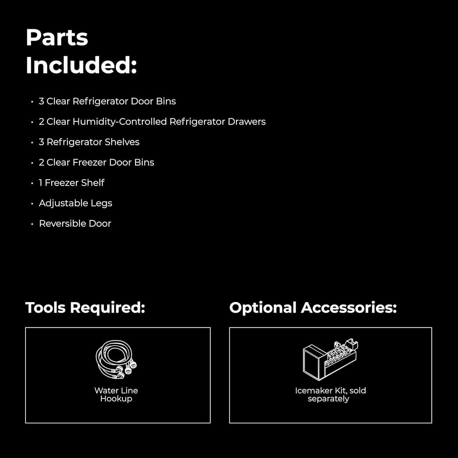 Kenmore 30 in. 18.2 cu. ft. Capacity Refrigerator/Freezer Adjustable Glass Shelving, Humidity Control Crispers, Gallon Door Bins, White
