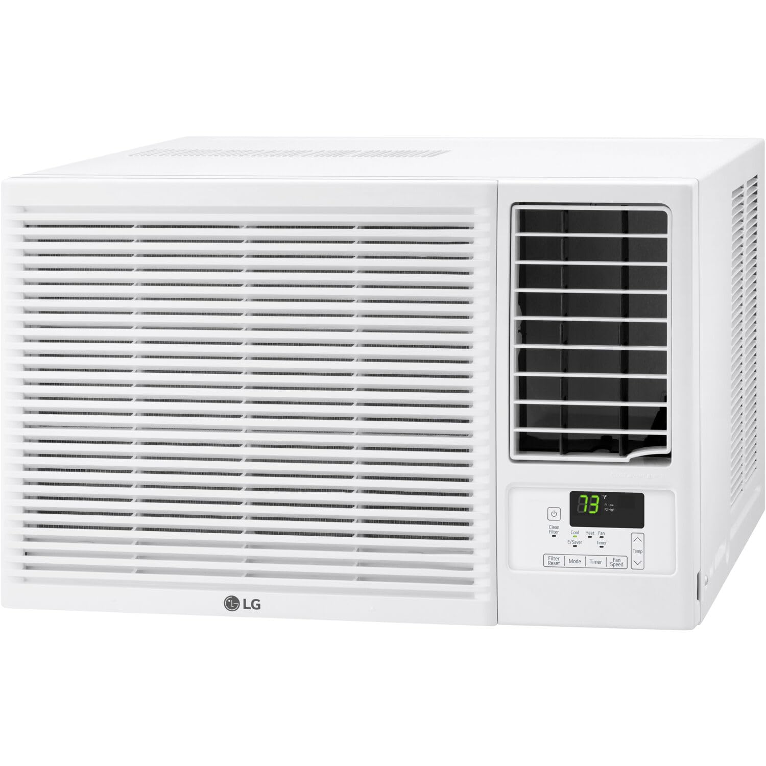 LG 18,000 BTU Heat and Cool Window Air Conditioner with WiFi Controls, Smart Temperature Control for Rooms up to 1,000 Sq. Ft., White