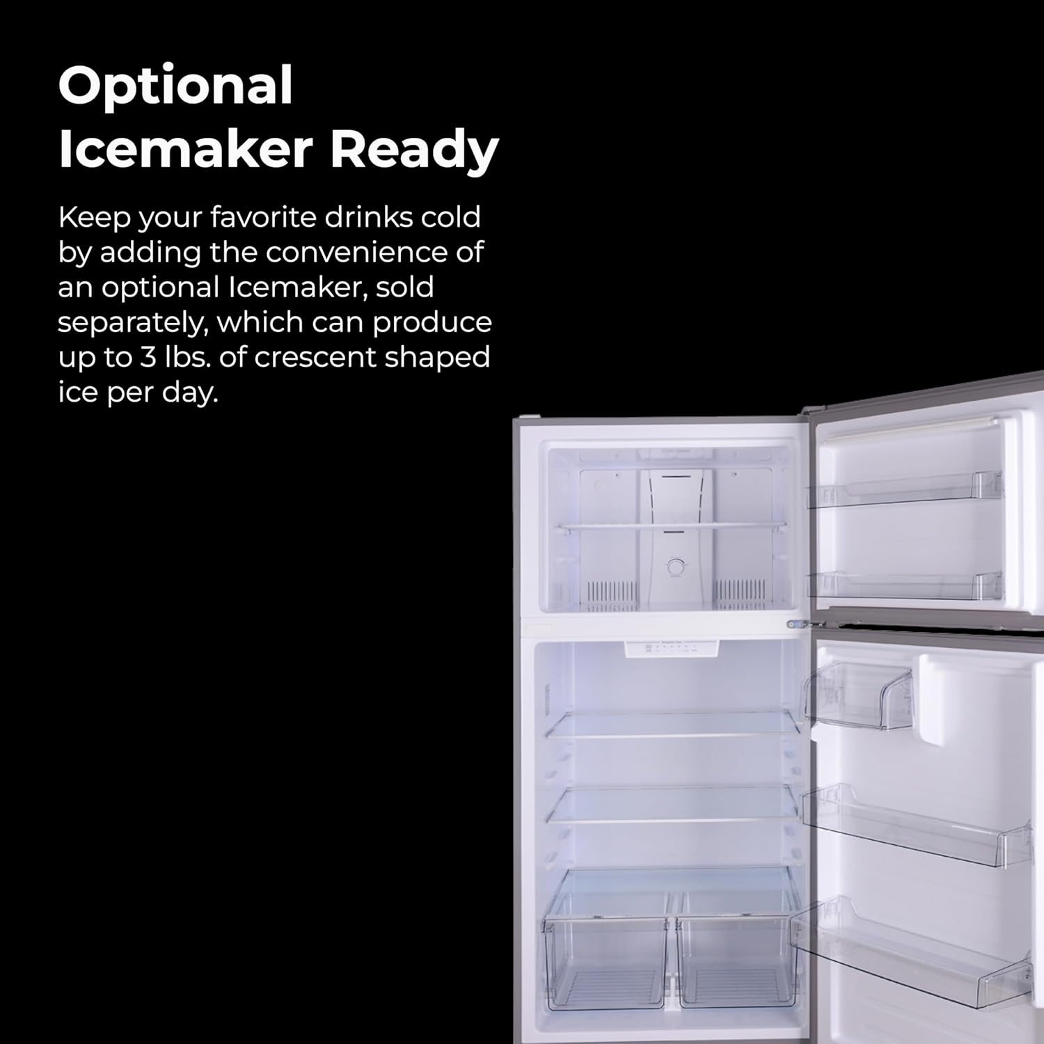 Kenmore 33 in. 20.5 cu. ft. Capacity Refrigerator/Freezer with Full-Width Adjustable Glass Shelving, Humidity Control Crispers, ENERGY STAR Certified, Fingerprint Resistant Stainless Steel