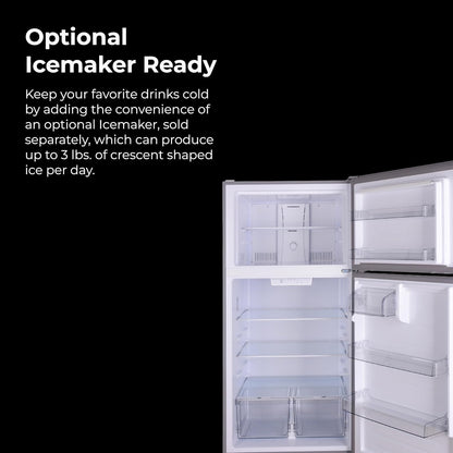 Kenmore 33 in. 20.5 cu. ft. Capacity Refrigerator/Freezer with Full-Width Adjustable Glass Shelving, Humidity Control Crispers, ENERGY STAR Certified, Fingerprint Resistant Stainless Steel