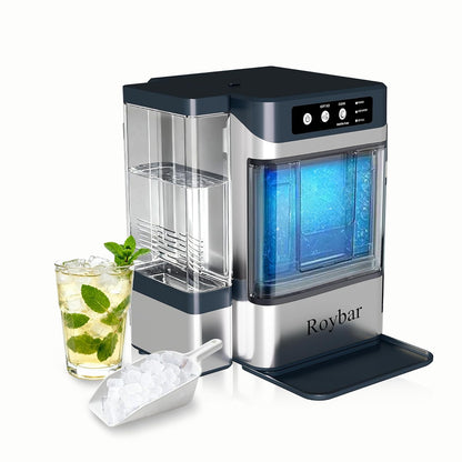 Large Capacity Ice Makers Countertop One-Click Operation Self-Cleaning Portable Ice Maker 41lbs/24H with There is A Detachable 3L Water Tank Ice Machine for Home,Bar,Office