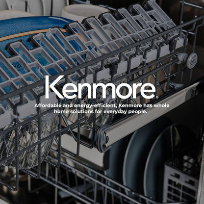 Kenmore 22-14585 24" Built-In Dishwasher - UltraWash, SmartWash, Sanitize Rinse, SmartDry, and Leak Detection - 14 Place Settings - 57 DBA - ENERGY STAR Certified - 24" - Stainless Steel