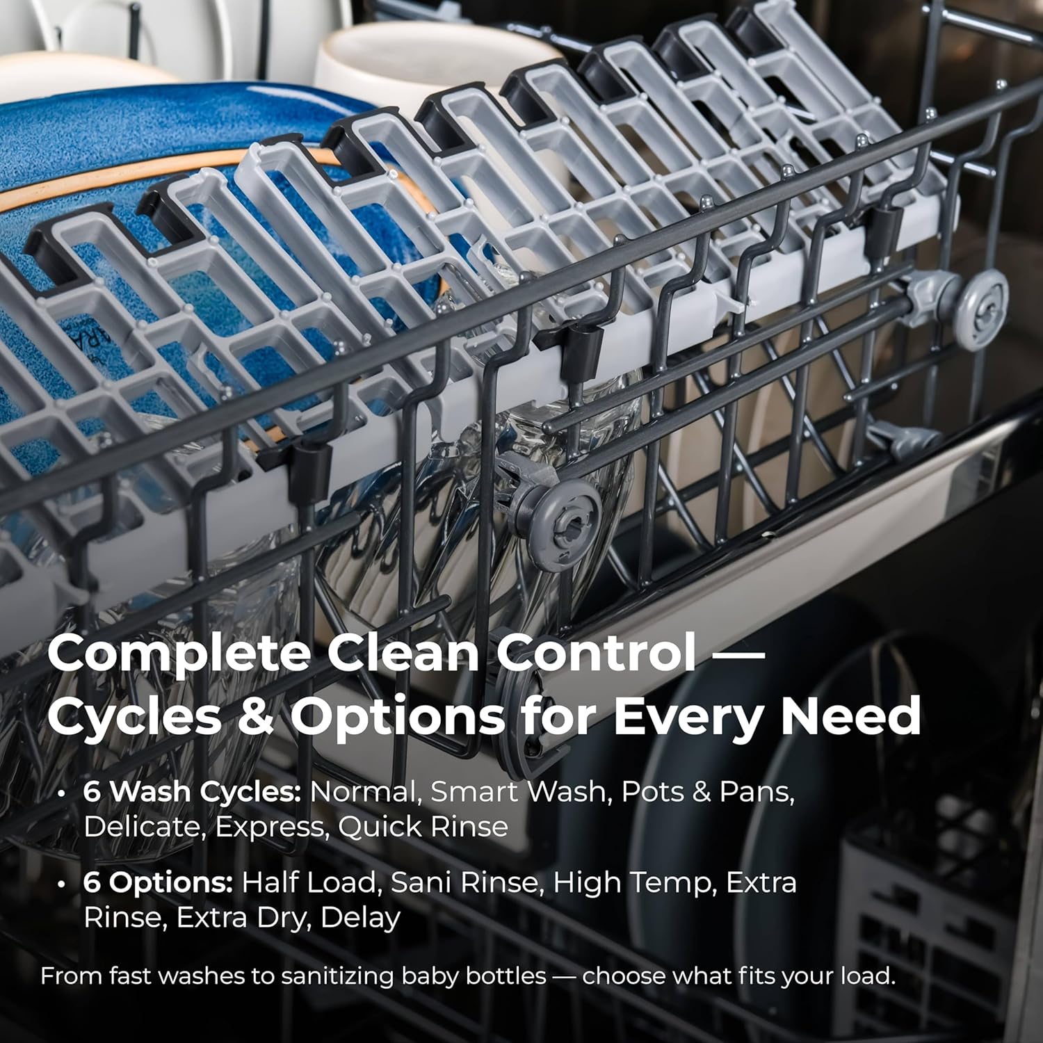 Kenmore 22-14585 24" Built-In Dishwasher - UltraWash, SmartWash, Sanitize Rinse, SmartDry, and Leak Detection - 14 Place Settings - 57 DBA - ENERGY STAR Certified - 24" - Stainless Steel