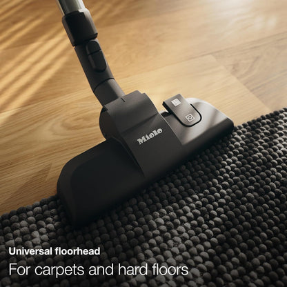 Miele Complete C2 Hardfloor Bagged Canister Vacuum Cleaner with High Suction Power, Designed for Special Care of Hard Floors and Low-Pile Carpet, in Tech Blue