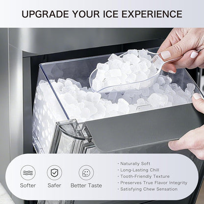 Large Capacity Ice Makers Countertop One-Click Operation Self-Cleaning Portable Ice Maker 41lbs/24H with There is A Detachable 3L Water Tank Ice Machine for Home,Bar,Office