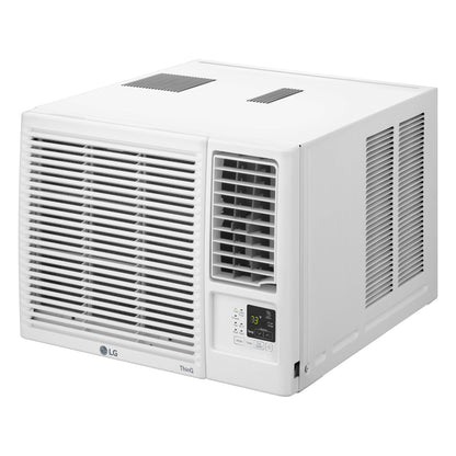 LG 18,000 BTU Heat and Cool Window Air Conditioner with WiFi Controls, Smart Temperature Control for Rooms up to 1,000 Sq. Ft., White